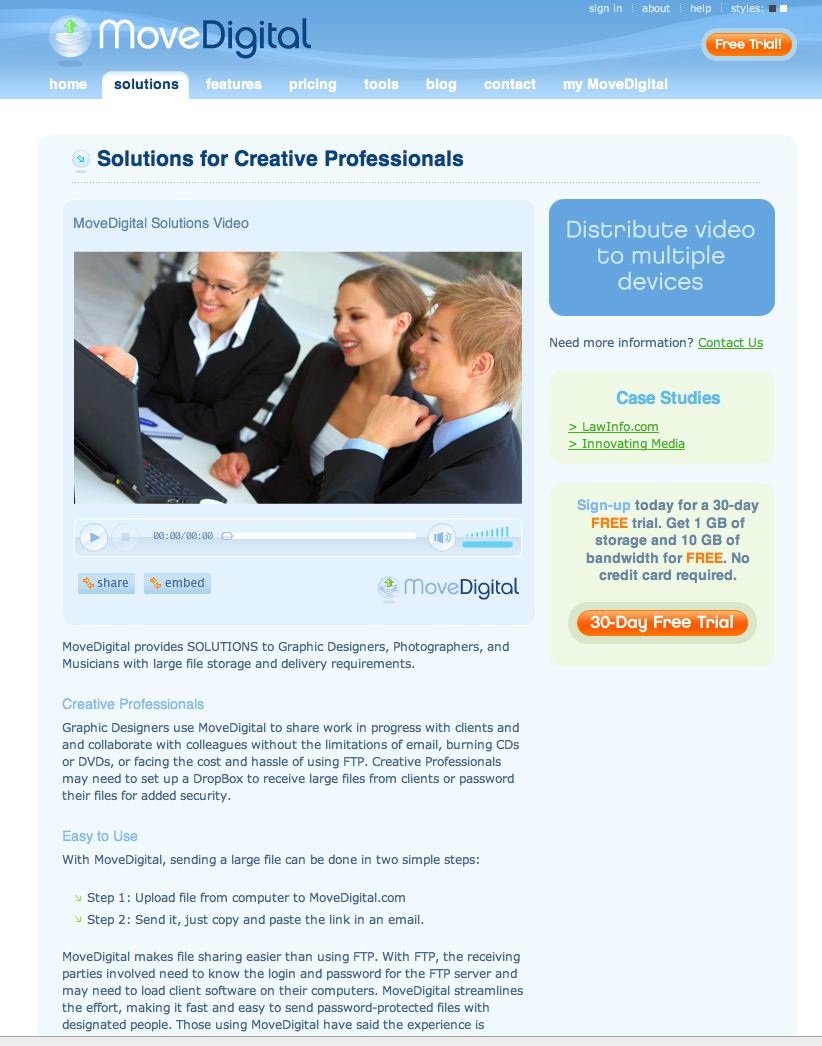 Solution for Creative Professionals